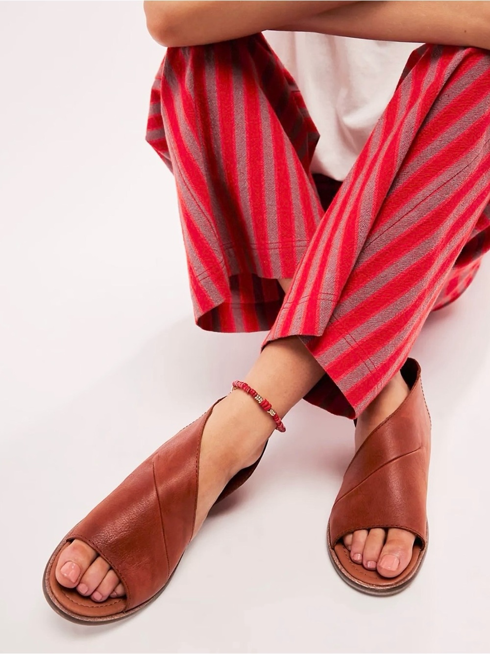 FREE PEOPLE Mont Blanc Sandal in Summer Cognac Size EU 40